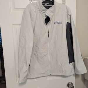 Port Authority White and Gray Jacket
